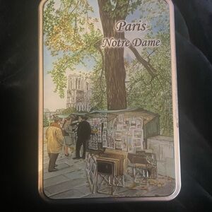 Paris Street Scene Decorative Tin